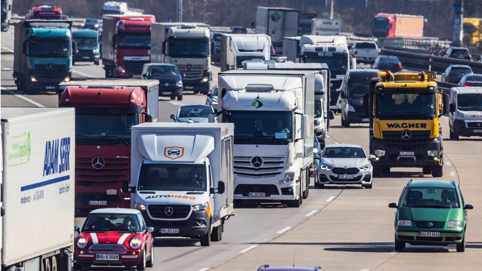 Lkw-Bewegungen lassen sich per Telematik verfolgen.