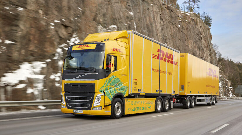 Ein Elektro-Lkw von Volvo Trucks