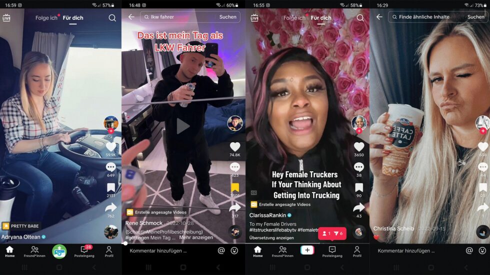 Social Media: Von Lkw-Fahrern auf TikTok und Co. lernen
